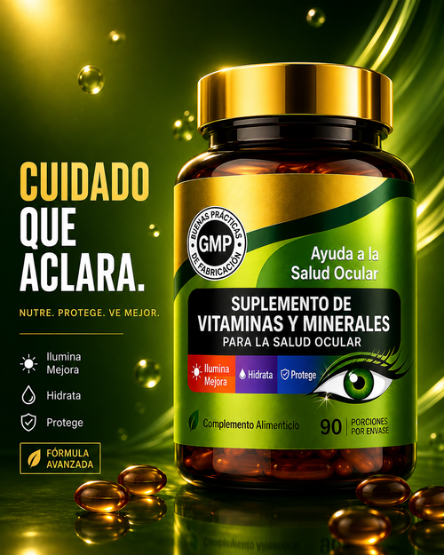 VisiónClara™ - Suplemento Premium de Vitaminas y Minerales para los Ojos