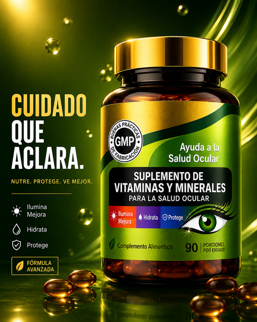 VisiónClara™ - Suplemento Premium de Vitaminas y Minerales para los Ojos